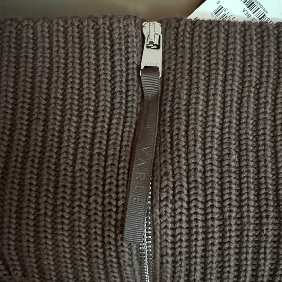 Varley Women’s Brown Half-Zip Rib & Marled Knit Sweater - Picture 6 of 7